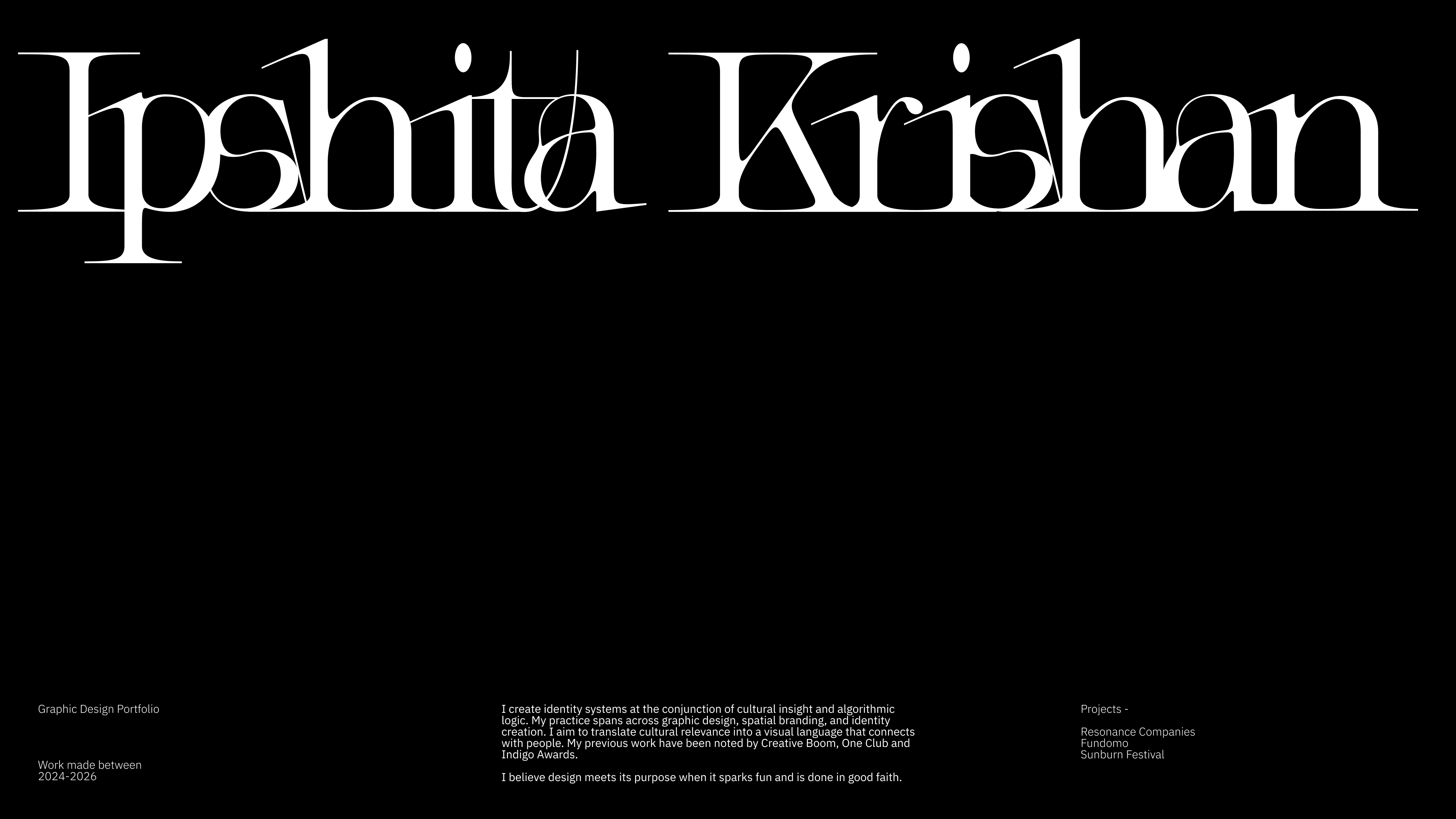 Indigo Award Design