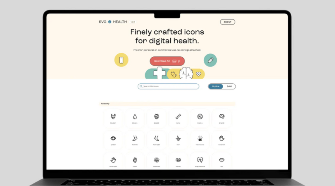 Indigo Design Award: SVG.Health Icons