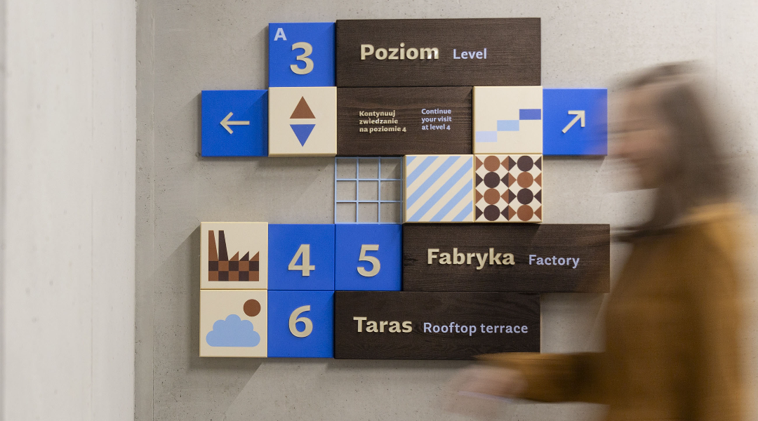 Indigo Design Award: E.Wedel Chocolate Factory Wayfinding